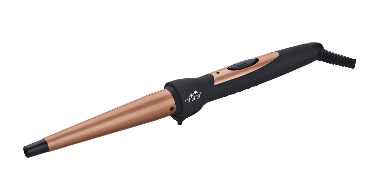 Плойка для волосся Monte MT-5101 Gold для локонів, кучерів та об'ємного укладання, з керамічним покриттям