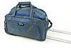 Синя сумка на колесах L (46 л) (52*26*33) Валізу дорожня сумка на колесах, фото 7