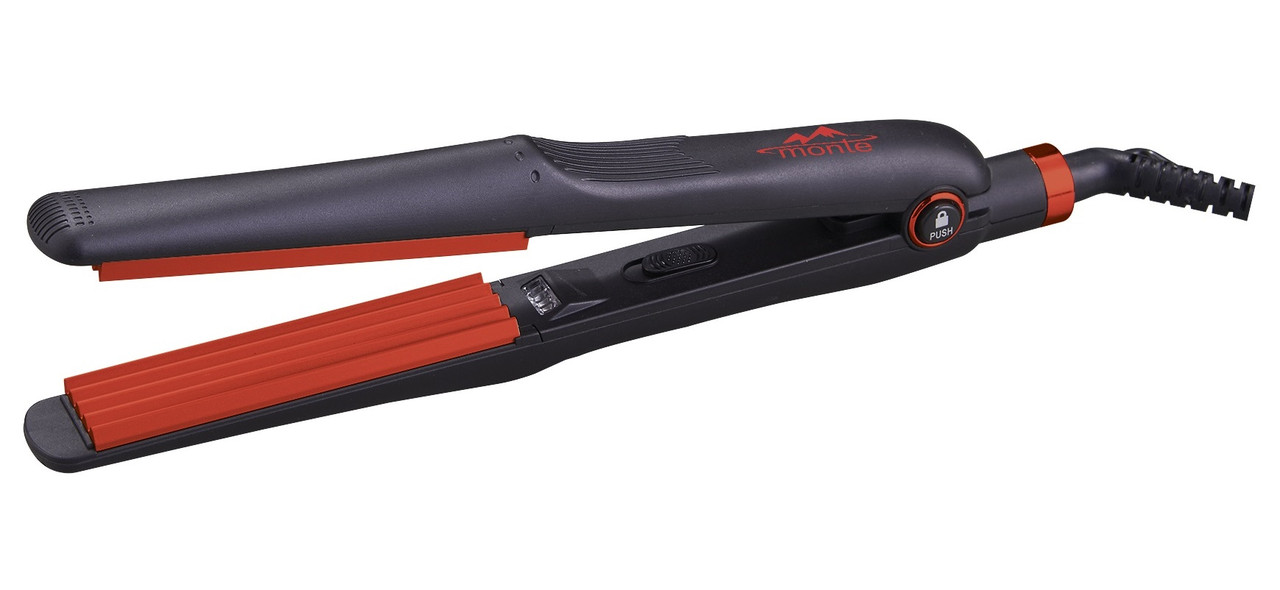 Щипці-гофре для волосся Monte MT-5158 Red для об'єму та стильного укладання