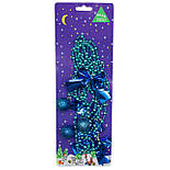 Ялинкова іграшка підвіска з прикрасами, 2,7 м, синій, пластик, текстиль (472093-4), фото 2