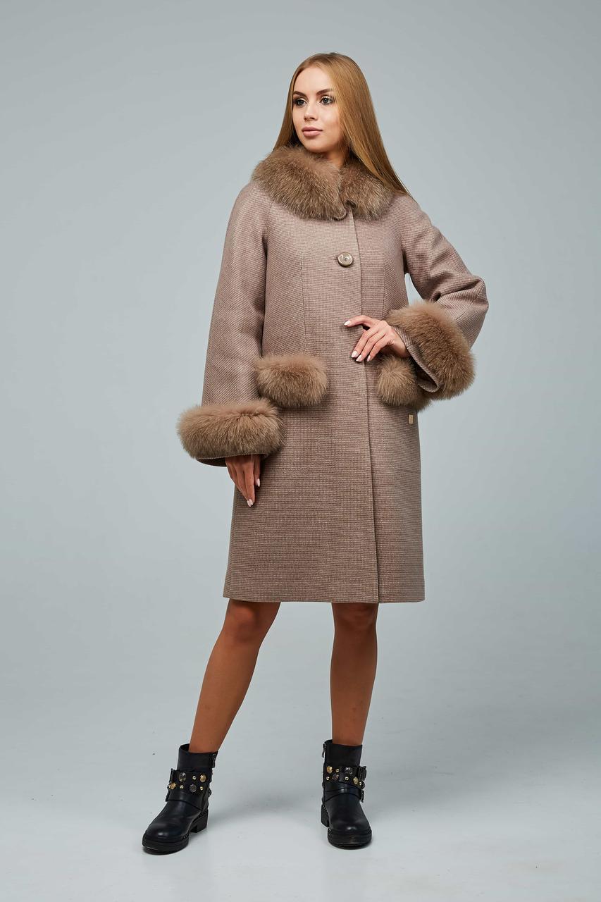 Пальто утеплене зимове жіноче, фото 1