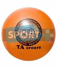 М'яч для художньої гімнастики TA sport T-12 - 15 див. Оранжевий з блискітками, фото 2