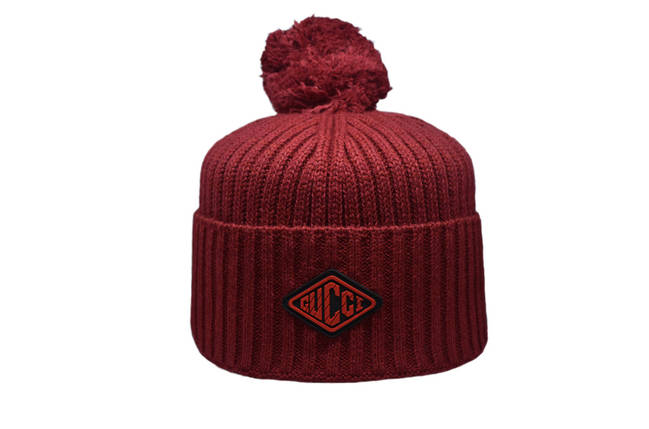 Шапка з помпоном Caps Zone Gucci 55-59 см Красная (CZ 1018-10), фото 1