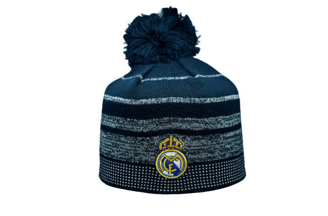 Шапка з помпоном ZH Real Madrid 56-58 см Темно-синя (ZH 1018-4), фото 1