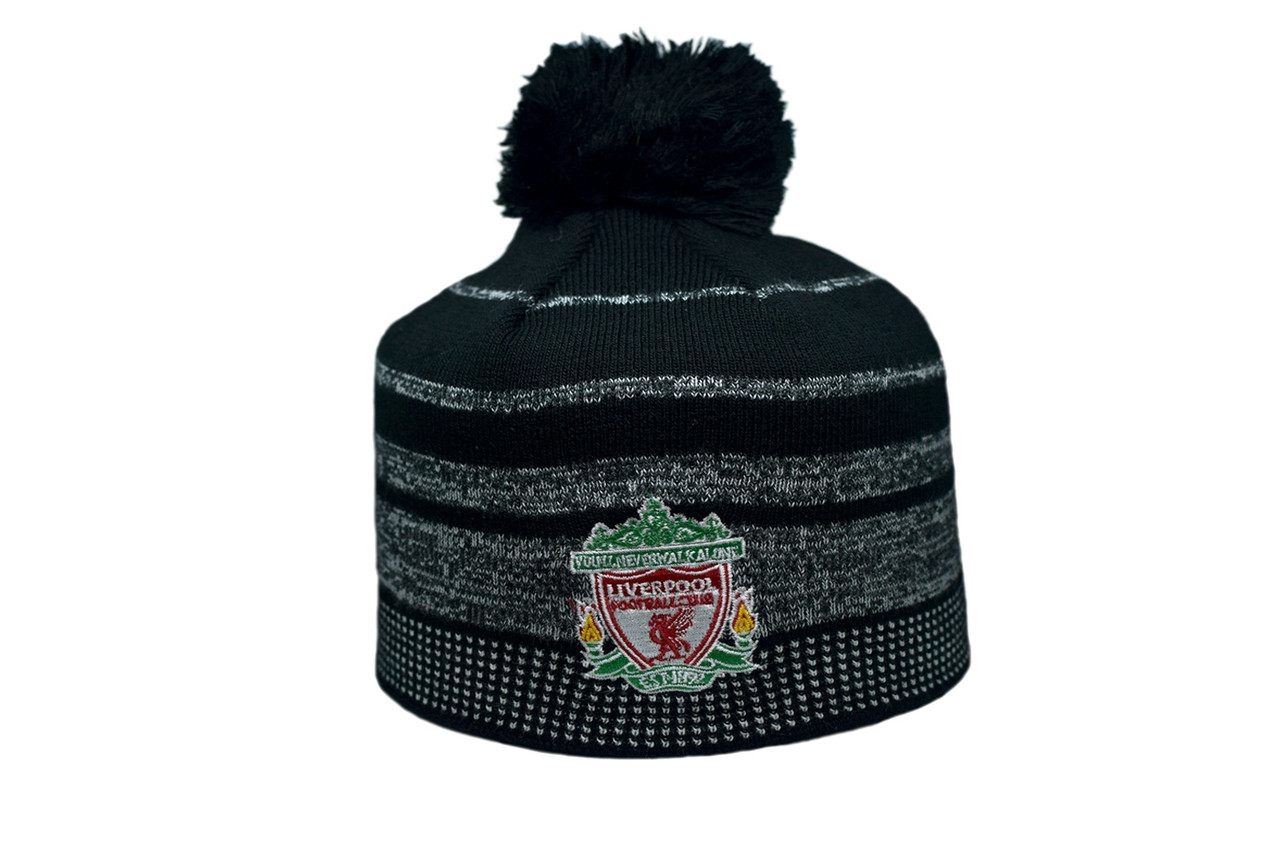 Шапка з помпоном ZH Liverpool 56-58 см Чорна (ZH 1018-7)