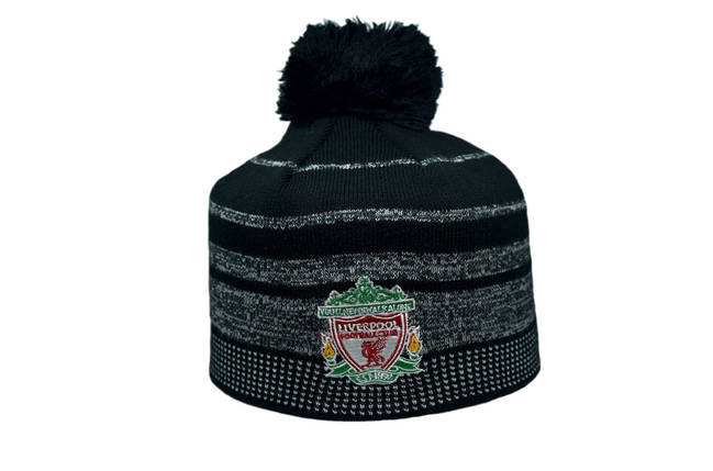 Шапка з помпоном ZH Liverpool 56-58 см Чорна (ZH 1018-7), фото 1