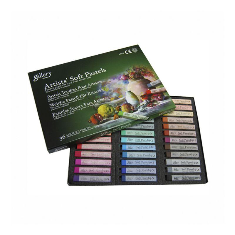 Пастель суха, проф., м'яка, 36 кольорів, квадратна, MPV-36, MUNGYO, фото 1