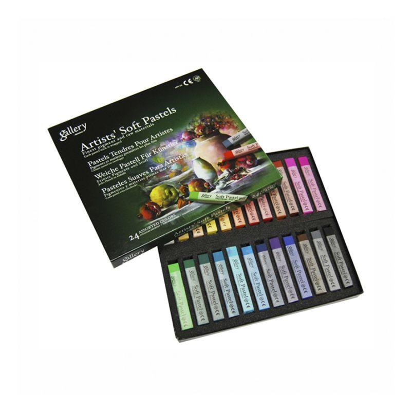 Пастель суха, проф., м'яка, 24 кольори, квадратна, MPV-24, MUNGYO, фото 1