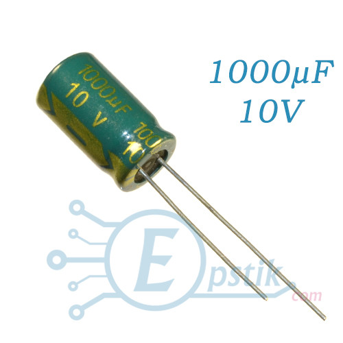 Конденсатор 1000uF 10V (8*12) 105°C Low ESR
