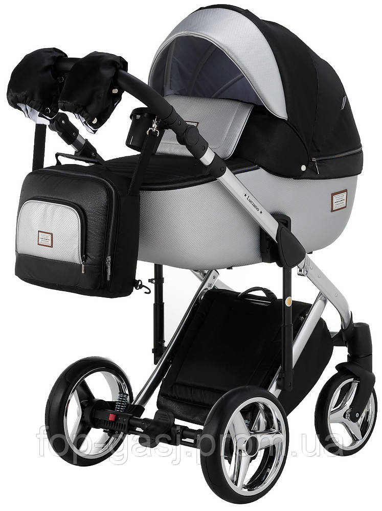 Дитяча коляска Adamex Luciano Polar (Chrome) 2 в 1 Y843