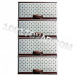 Комод пластиковий, з малюнком "Louis Vuitton" (Луї Вітон), 4 ящики, фото 2