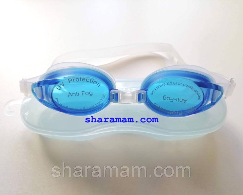 Дитячі/підліткові окуляри для плавання, колір білий/синій, антифог