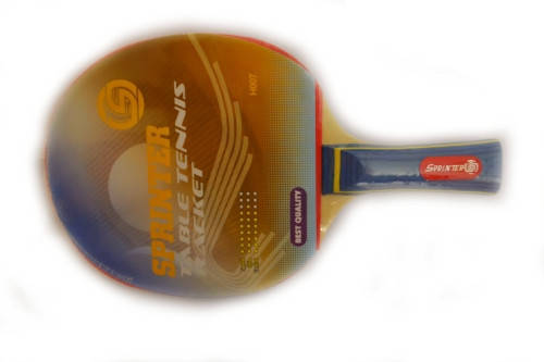 Ракетка Ping Pong для початківців гравців (одношарова без губки+жорстка) Н007, фото 2