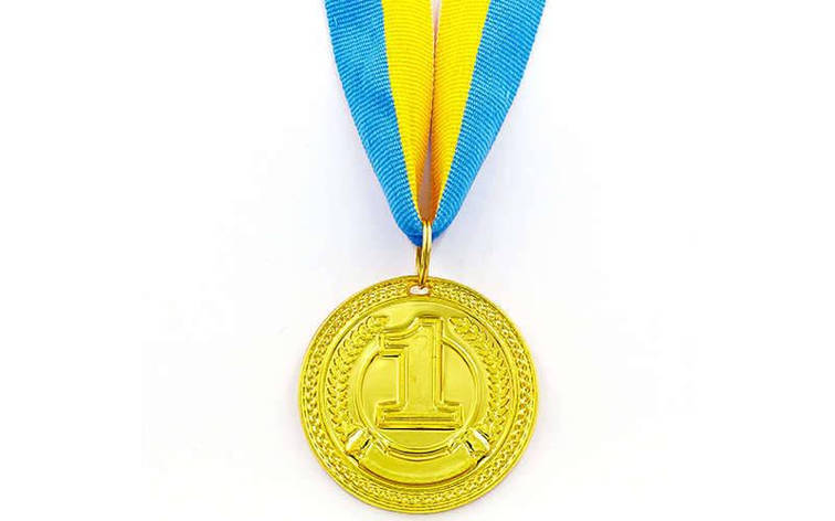 Медаль спортивна зі стрічкою CELEBRITY d-4,5 см C-6406 (Золото), фото 2