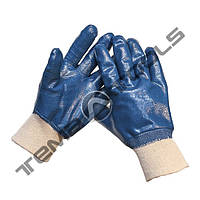 Маслобензостійкі рукавички з м'яким манжетом МБС Сині
