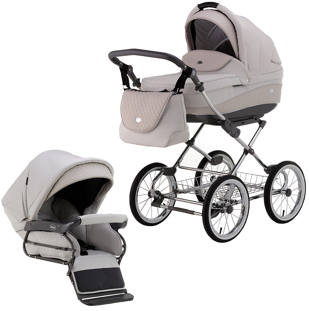 Коляска 2 в 1 класична Roan Emma (14"хром) E78, фото 1