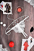 Сексуальные стринги с разрезом Белые. Размеры от XS до XXL