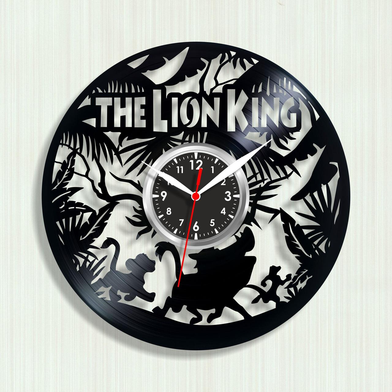 The Lion King годинник Король Лев годинник Годинник для дітей Кварцовий годинник Вініл на стіну Дитячий годинник Тихий годинник 30 см