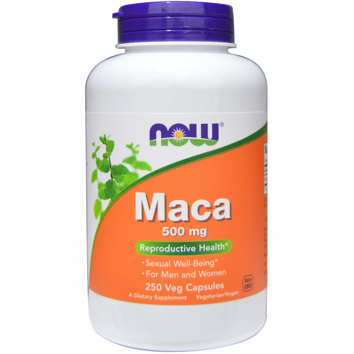 Перуанська Маку, Maca, Now Foods, 500 мг, 250 гельових капсул
