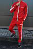 Спортивний костюм Puma (Premium-class) червоний з смужками, фото 2
