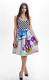 Оригінальна двостороння жіноча спідниця з принтом a.play різнокольорова S 44, фото 2
