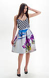 Оригінальна двостороння жіноча спідниця з принтом a.play різнокольорова S 44, фото 4