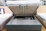 Ліжко двоспальне м'яке з підйомним механізмом Аврора, фото 4