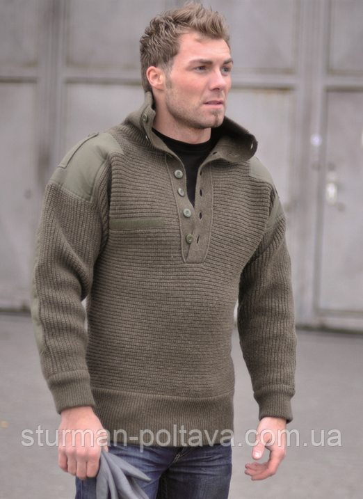 Свитер мужской горный шерстяной армейский Armee-Pullovers цвет олива производство MiL-Tec Германия -52 - фото 6 - id-p3868845
