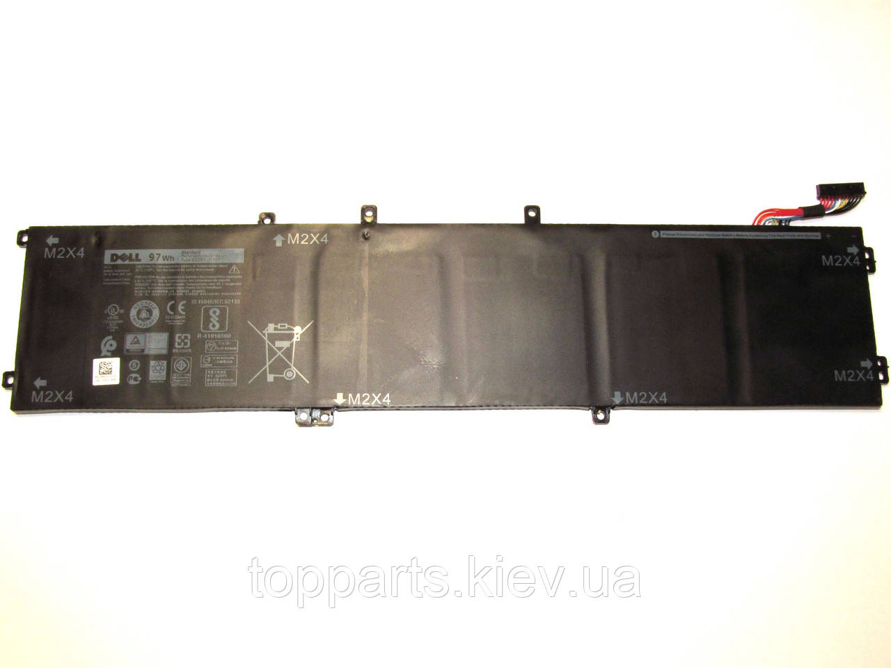 Батарея для ноутбука Dell XPS 15-9560 (long) 6GTPY, 97Wh (8333mAh), 6cell, 11.4 V, Li-ion, чорний, ОРИГІНАЛ