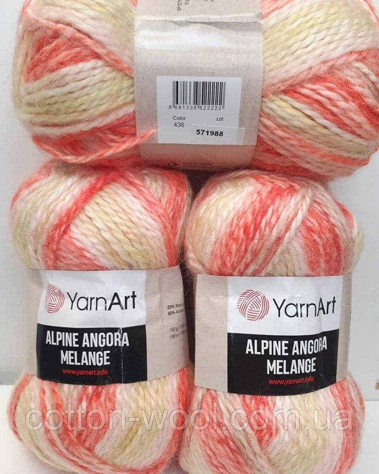 Alpine Angora Melange (Альпайн Ангора Меланж) 20% - вовна, 80% - акріл 436