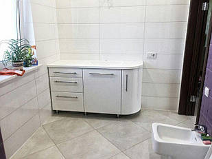Стільниця з умивальником зі штучного каменю в ванну (виготовлення на замовлення, по ваших розмірах) 010