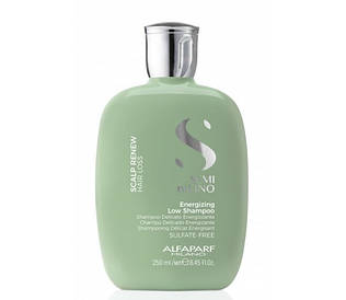 Безсульфатний шампунь від випадіння волосся Alfaparf Semi Di Lino Scalp Renew Hair Loss Energizing Low Shampoo