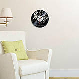 Аліса в Країні чудес Годинник вінілові Годинники для дівчаток Годинники в дитячу кімнату Круглі дитячі годинники Декор холу, фото 2