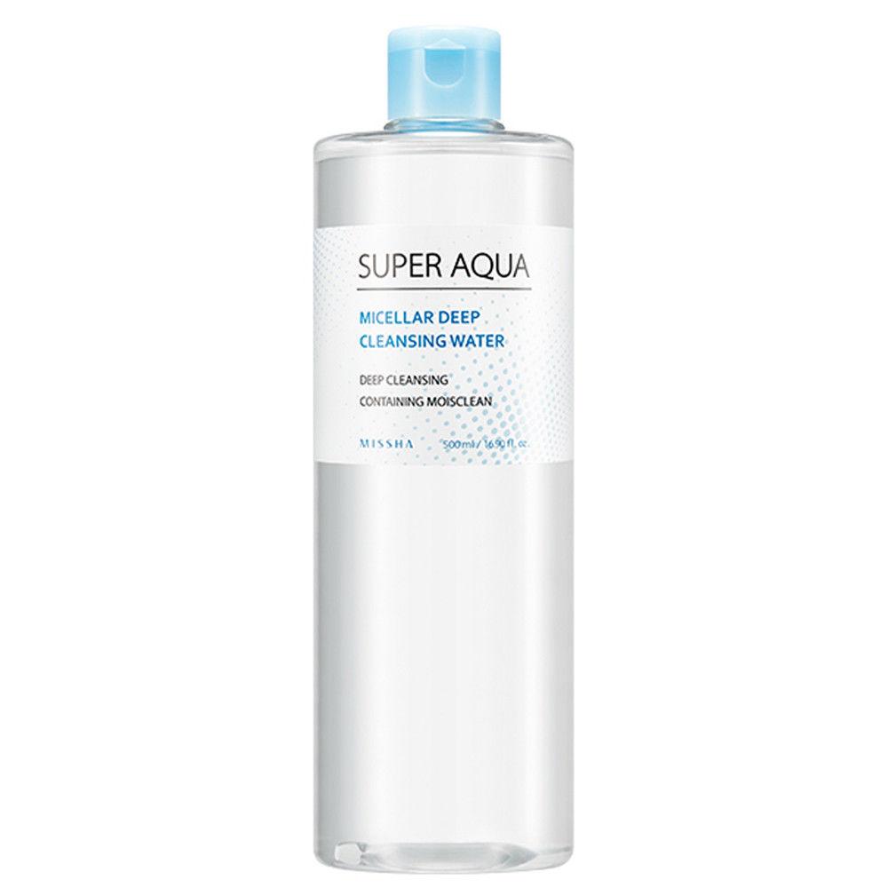 Очисна вода для зняття макіяжу MISSHA Super Aqua Micellar Deep Cleansing Water 500 мл