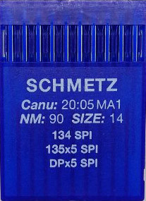 Голки Schmetz DPx5, SPI №90 для промислових швейних машин