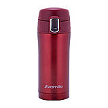Термос з нержавіючої сталі Kamille KM-2087 320мл Червоний Якісний термос Термос для напоїв, фото 4