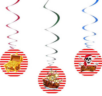 "Пірати" - Спіральки 6 шт. в уп.