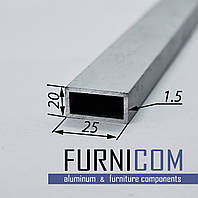 Труба алюминиевая прямоугольная 20х25х1.5 / б.п.