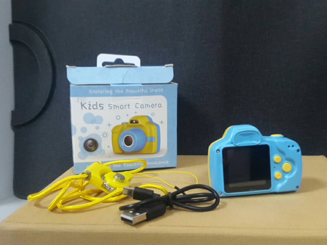 Детский цифровой фотоаппарат Kids smart camera голубой с желтым Amazing - фото 2 - id-p1044787817