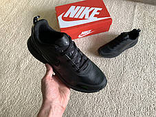 Чоловічі шкіряні кросівки Nike Cortez '72 SI Full Black чорні, фото 4