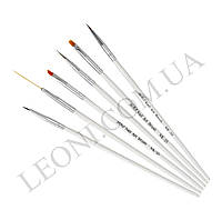 Набор кистей с дотсом для дизайна ногтей YRE NK-25 (6шт)