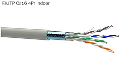 Інтернет кабель Lan КПВЭ-ВП (250) 4*2*0,57 (F/UTP-cat.6), Одескабель