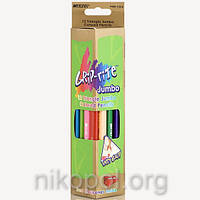Набір товстих кольорових олівців MARCO Superb Writer 9400-12CB Jumbo, 12 кольорів, тригранні з точилкою