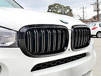 Решетки радиатора BMW X6 F16 тюнинг ноздри стиль X6M (черный глянц)