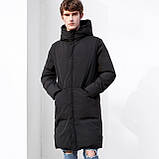 Зимова довга чоловіча куртка, пуховик, спортивне пальто. Стандартний і великий розмір на вибір, фото 5