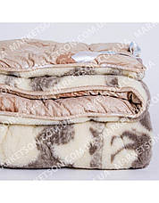 Зимова ковдра Верблюжа вовна 175x215 Camel Wool хутро. Двоспальне, фото 4