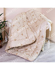 Двоспальна ковдра з верблюжої вовни 175х215 Camel, фото 2