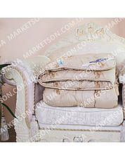 Двоспальна ковдра з верблюжої вовни 175х215 Camel, фото 3