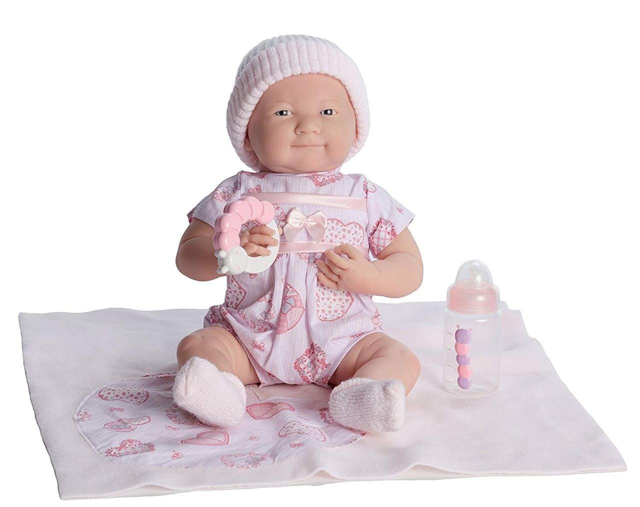 Вінілова лялька JC Toys La Newborn Realistic Baby новонароджена дівчинка Berenguer 40 см (18781) ( B00J459ETU)