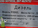 Двигун до мотоблоку, минитрактору Forte, Зубр, Кентавр, Аврора, Булат 12 л. с. Д-195 з стартером, фото 6